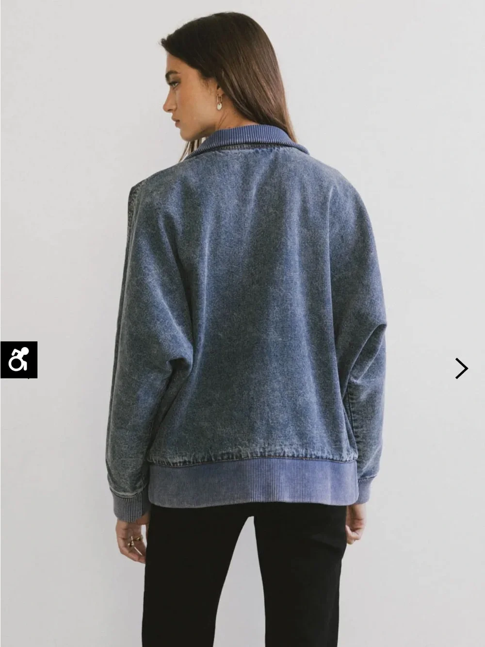 Paige Denim Jacket in Medium Wash - Picture 3 of 8